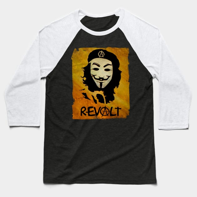 Revolt Baseball T-Shirt by kylewillis